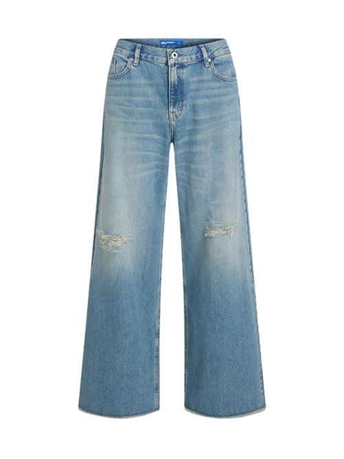 Jeans larghi a vita bassa Karl Lagerfeld jeans | A4W100521YN